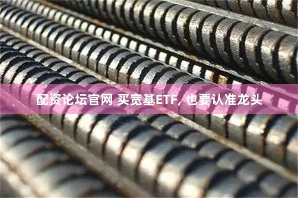 配资论坛官网 买宽基ETF, 也要认准龙头