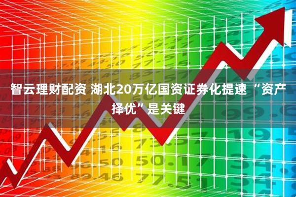 智云理财配资 湖北20万亿国资证券化提速 “资产择优”是关键